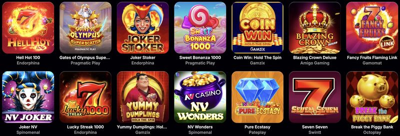 Belöningar och kampanjer för NV Casino